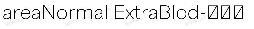 areaNormal ExtraBlod字体转换